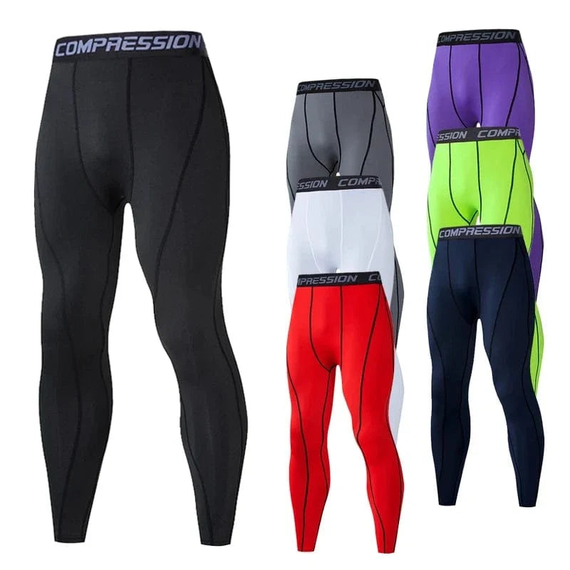 Stretch Athletic Compression Leggings for Men – view 3