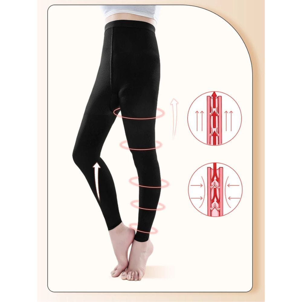 Footless High-Waist Compression Tights for Women – view 6