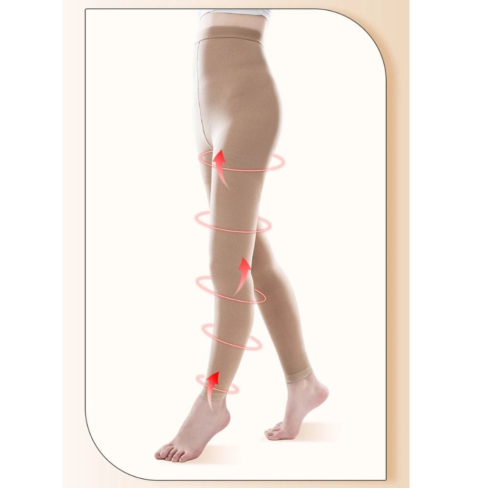 Footless High-Waist Compression Tights for Women – view 5