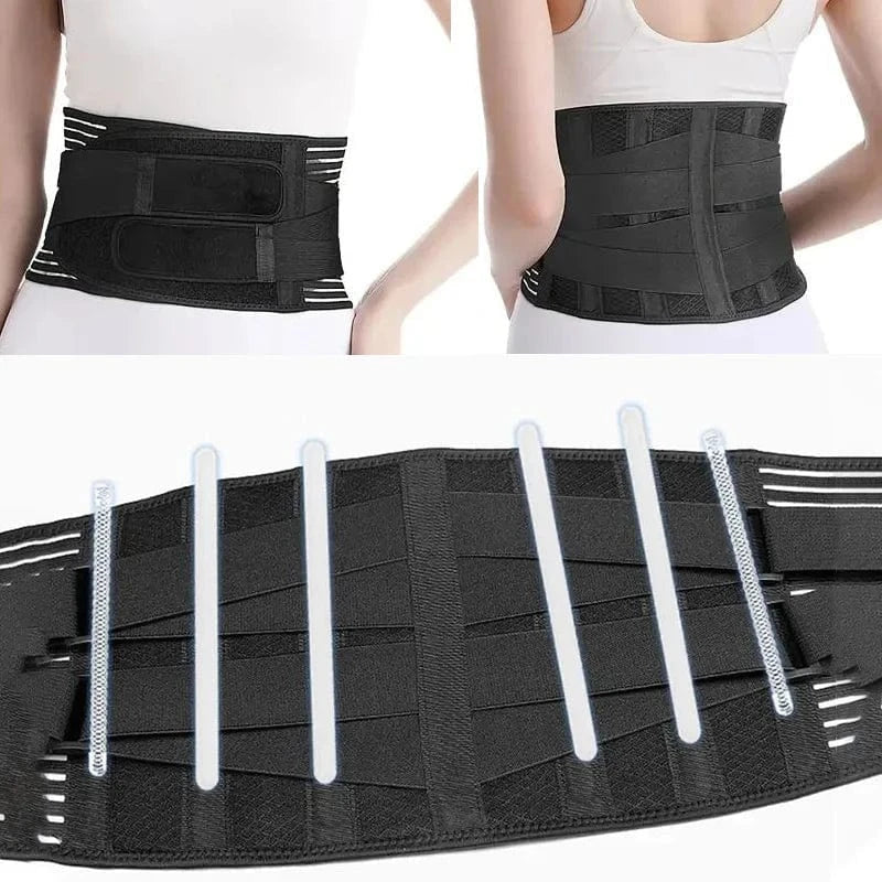 Breathable Mesh Back Brace with Elastic Straps – view 2
