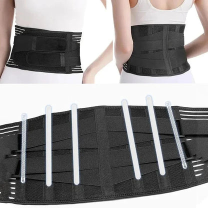 Breathable Mesh Back Brace with Elastic Straps – view 2