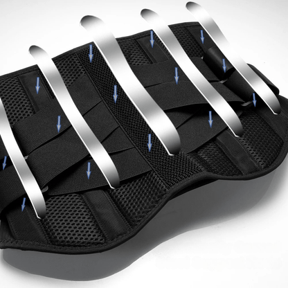 Lumbar Support Brace with 3D Pads and Aluminum Stays – view 3