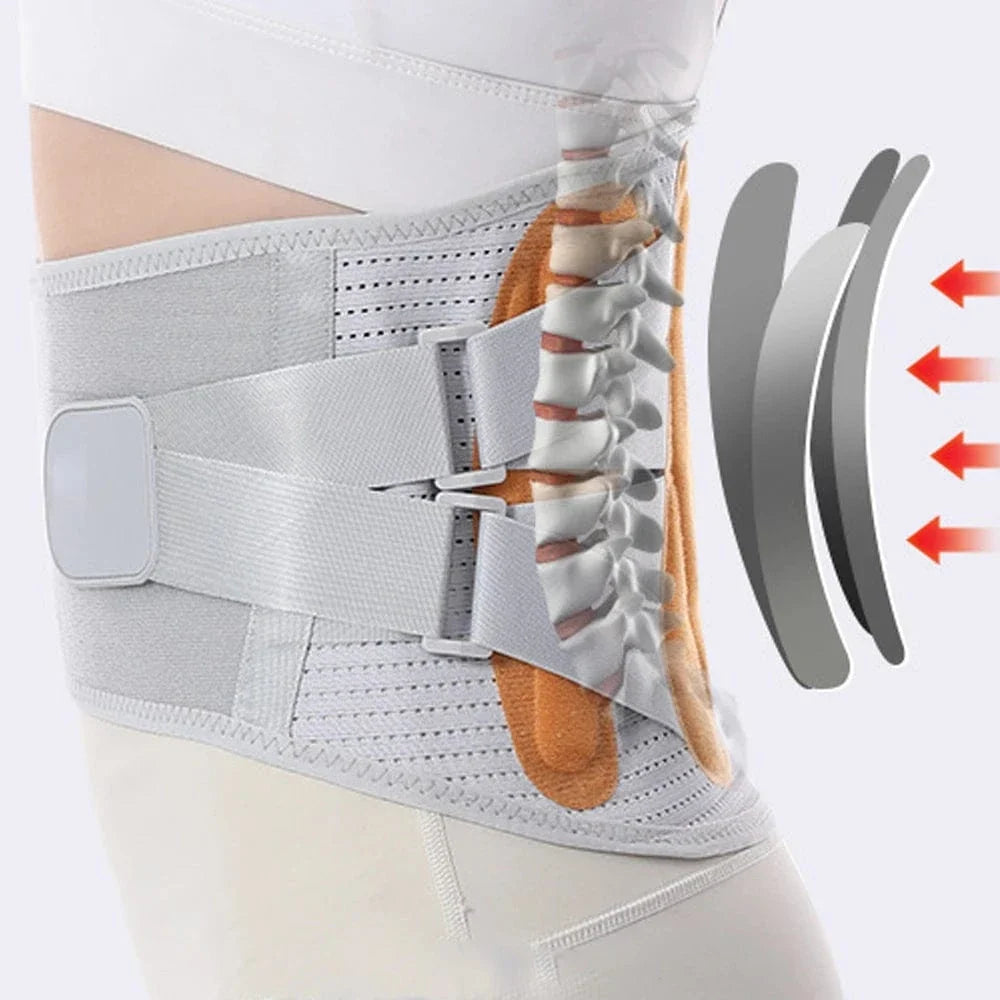 Adjustable Back Brace for Spine with Foam Inserts – view 3