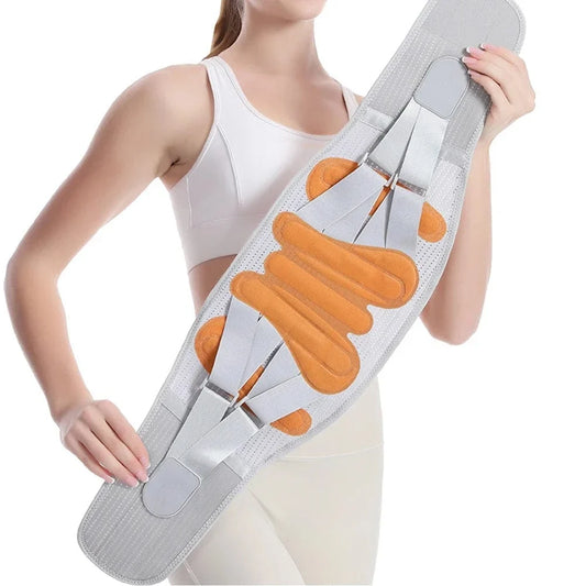 Adjustable Back Brace for Spine with Foam Inserts