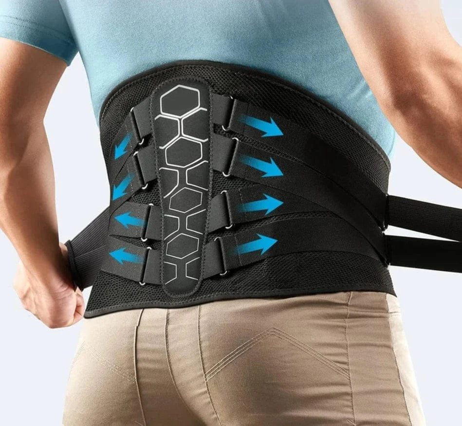 Adjustable Lumbar Support Belt with Ventilated Fabric – view 2
