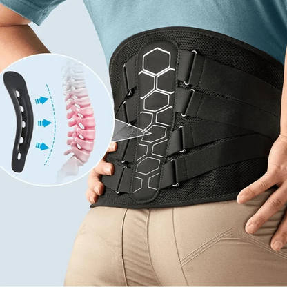 Adjustable Lumbar Support Belt with Ventilated Fabric – view 3