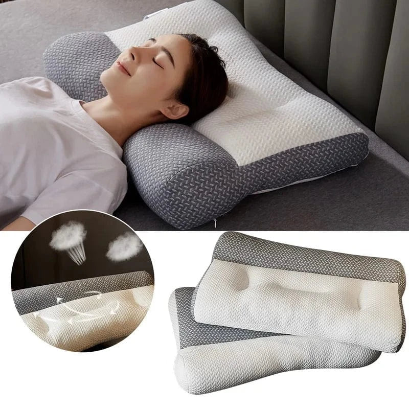 Contoured Memory Foam Cervical Pillow for Sleeping