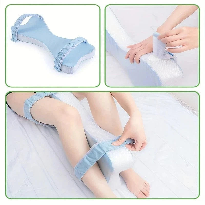 Contoured Memory Foam Orthopedic Leg Pillow for Side Sleepers – view 2