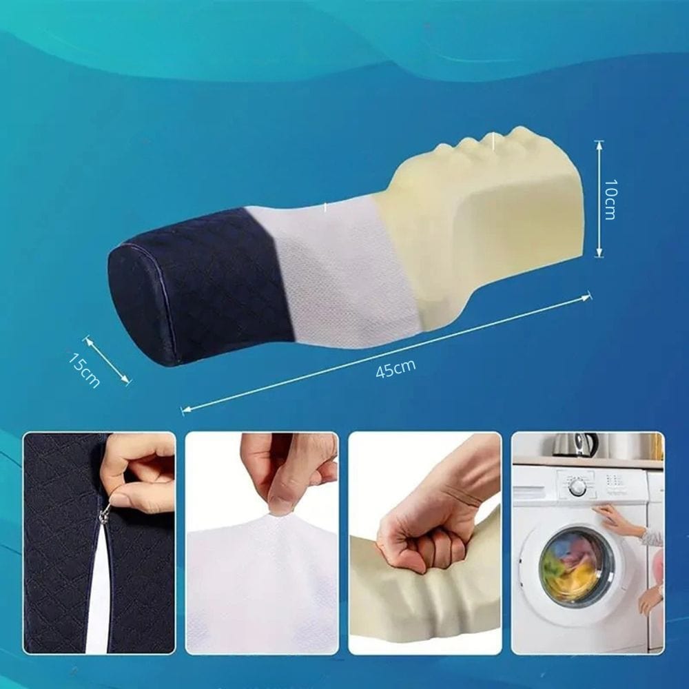 Memory Foam Breathable Orthopedic Cushion Neck Roll – view 4