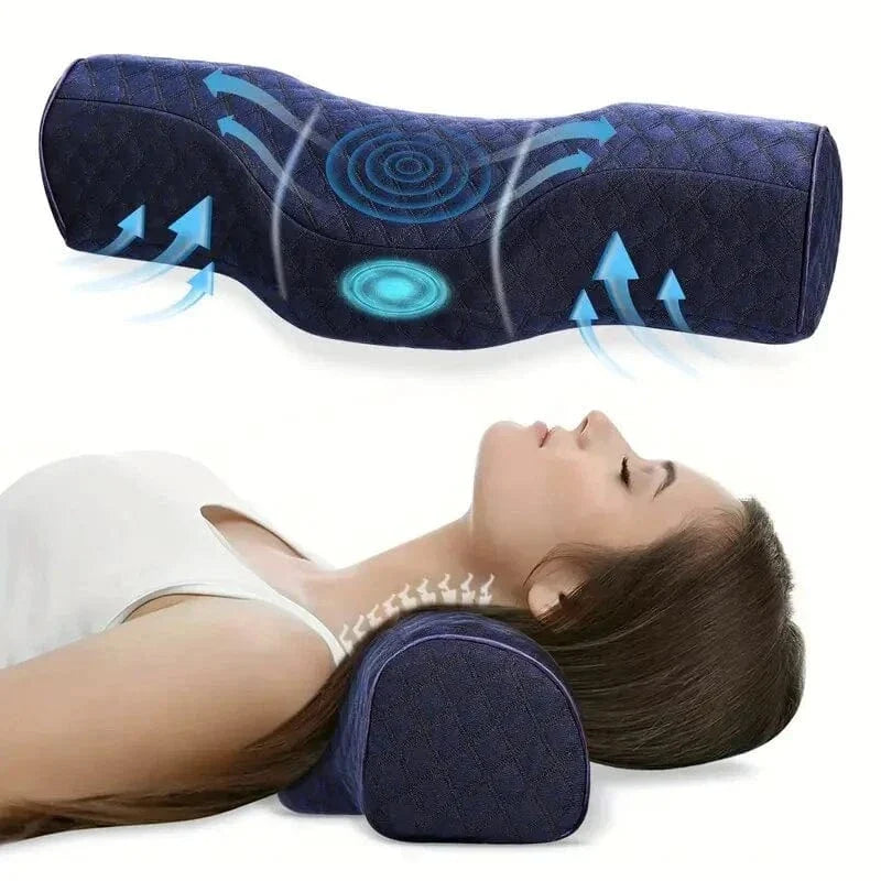 Memory Foam Breathable Orthopedic Cushion Neck Roll