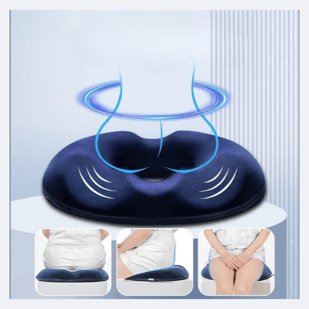 Ventilated Memory Foam Donut Lumbar Support Pillow – view 2