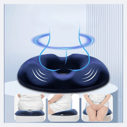 Ventilated Memory Foam Donut Lumbar Support Pillow – view 2