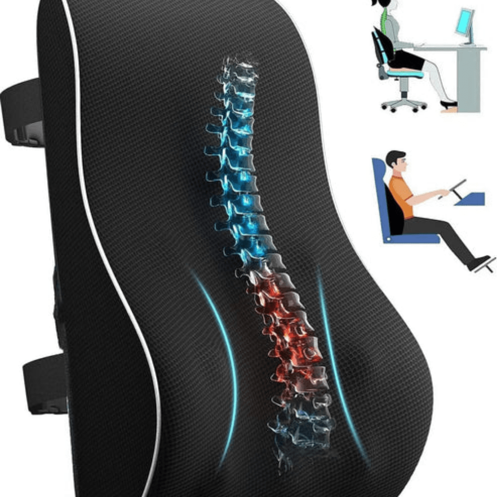 Ergonomic Breathable Lumbar Support Pillow for Chair – view 2