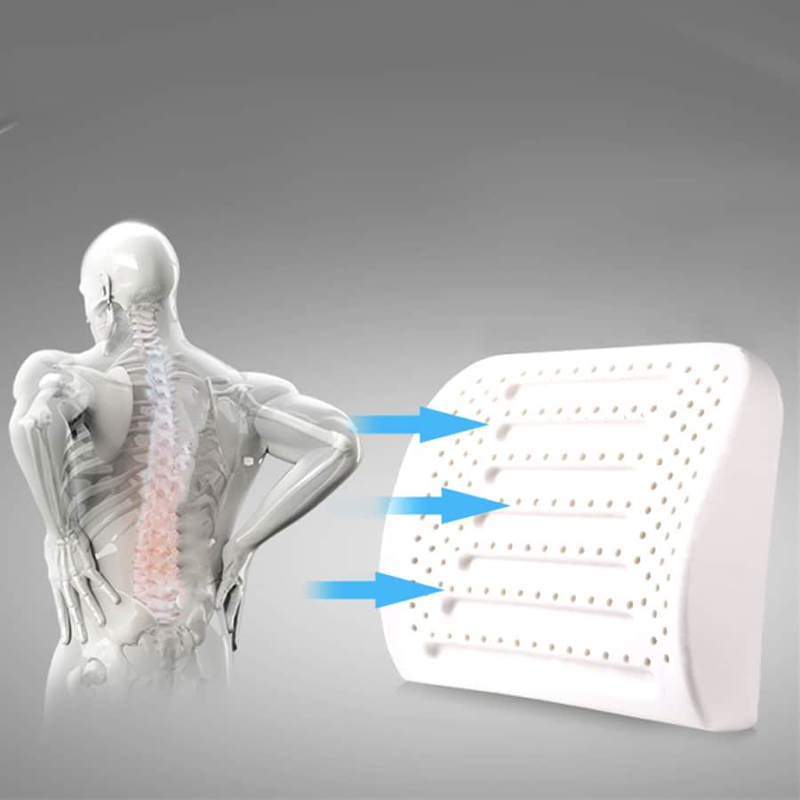 Ergonomic Latex Breathable Lumbar Support Pillow – view 5