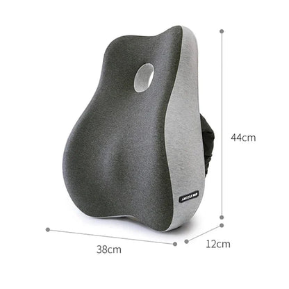 Breathable Memory Foam Back Support Cushion with Strap – view 3