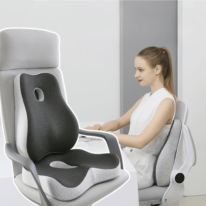 Ergonomic Bamboo Charcoal Orthopedic Back Cushion