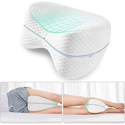 Contoured Memory Foam Orthopedic Knee Pillow
