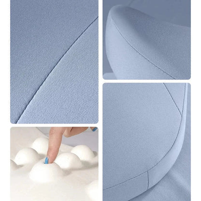 Ergonomic Blue Lumbar Support Pillow with Massage Bumps – view 3