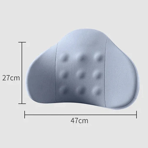 Ergonomic Blue Lumbar Support Pillow with Massage Bumps – view 5