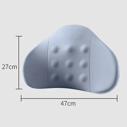 Ergonomic Blue Lumbar Support Pillow with Massage Bumps – view 5