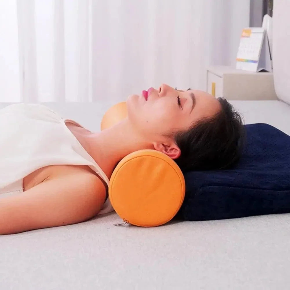 Cylindrical Roll Lumbar Support Pillow with Removable Cover – view 11