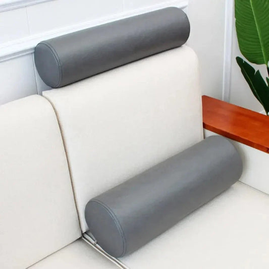 Cylindrical Roll Lumbar Support Pillow with Removable Cover