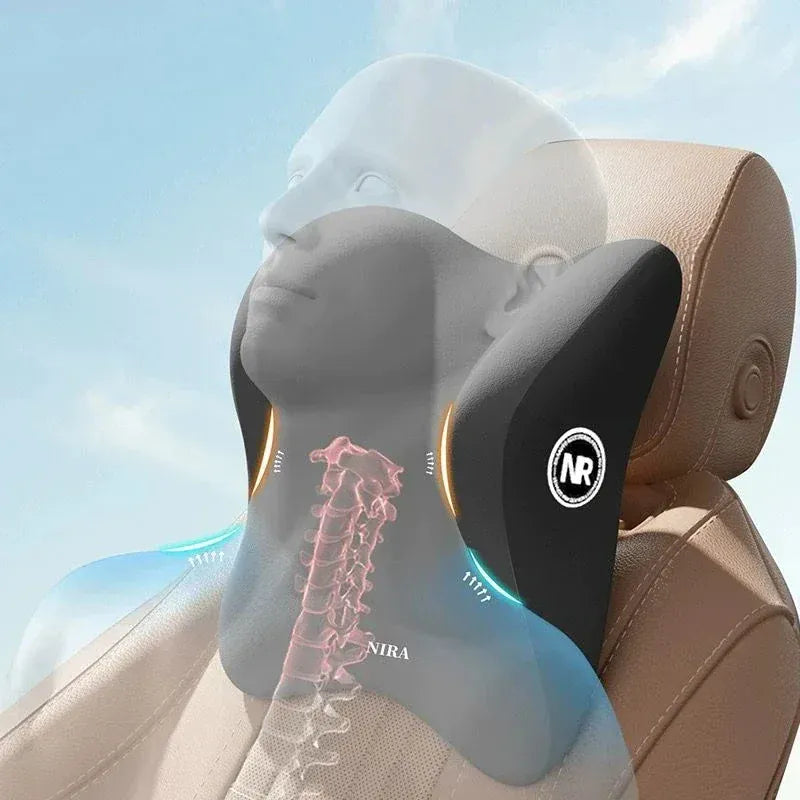 Two-Piece Lumbar Support Pillow for Car with Headrest – view 2
