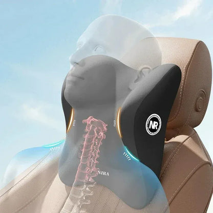 Two-Piece Lumbar Support Pillow for Car with Headrest – view 2