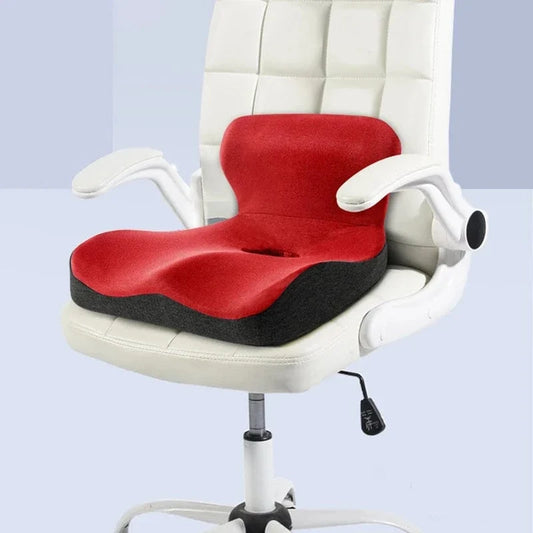 L-Shaped Non Slip Lumbar Support Pillow with Cotton Cover