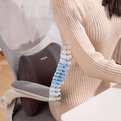 Ergonomic Memory Foam Lumbar Cushion with Washable Cover – view 2
