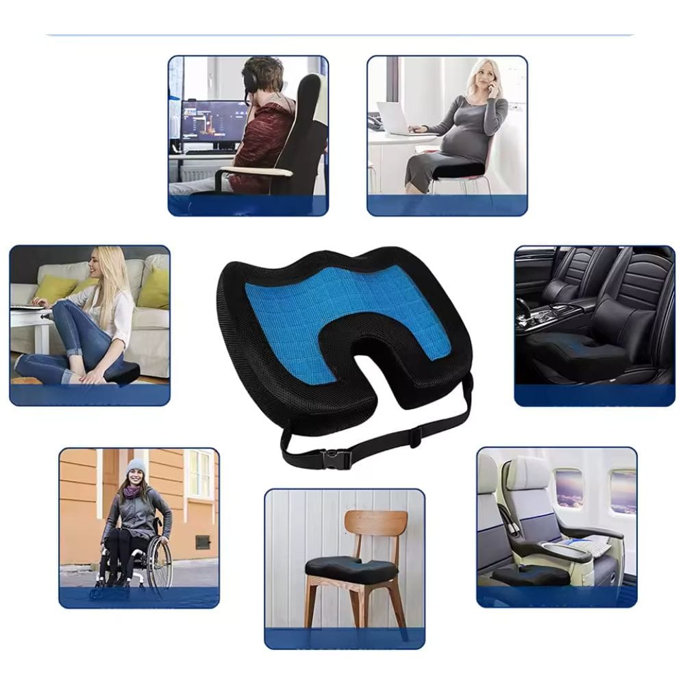Portable Gel Lumbar Support Pillow with Carry Handle – view 5