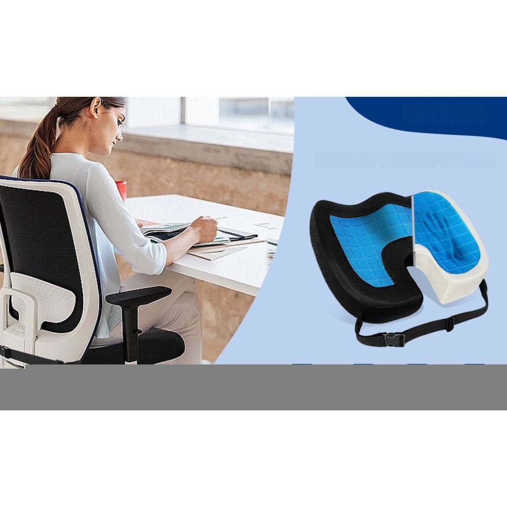 Portable Gel Lumbar Support Pillow with Carry Handle – view 3