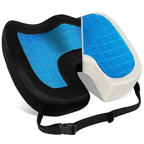 Portable Gel Lumbar Support Pillow with Carry Handle