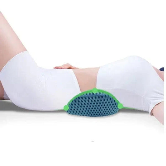 Curved Lumbar Support Pillow for Sleeping with Mesh Cover