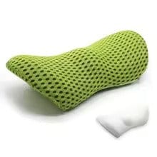 Curved Lumbar Support Pillow for Sleeping with Mesh Cover – view 9