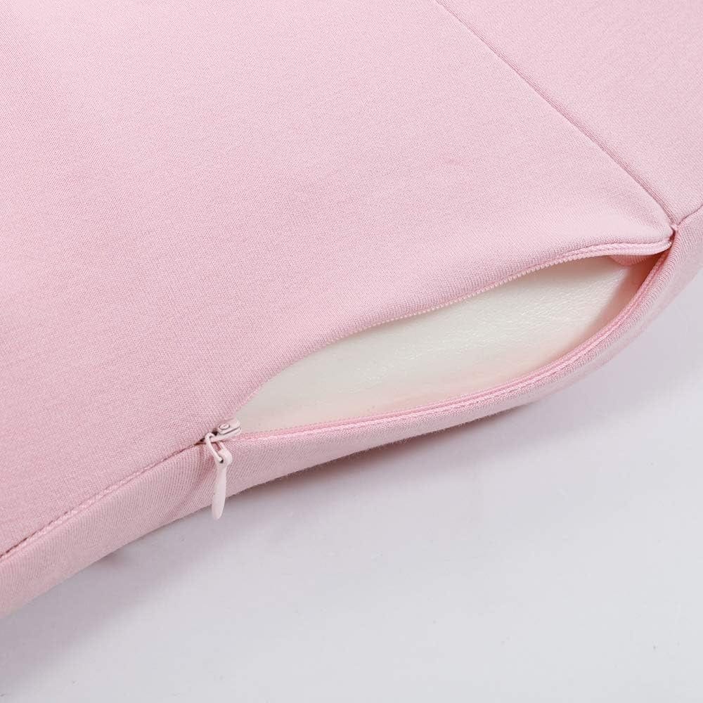 Soft Pink Lumbar Support Pillow in Memory Foam – view 3