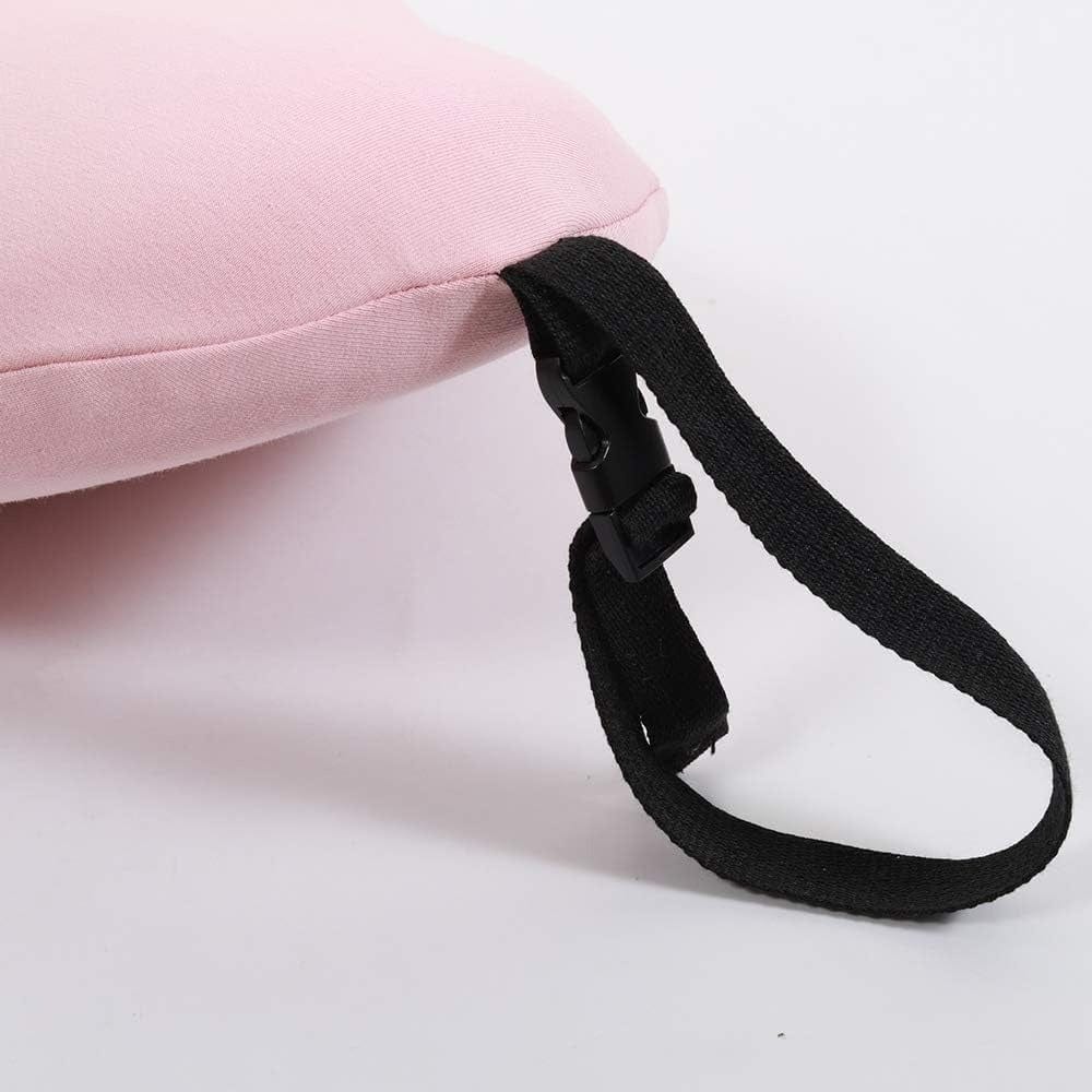 Soft Pink Lumbar Support Pillow in Memory Foam – view 2