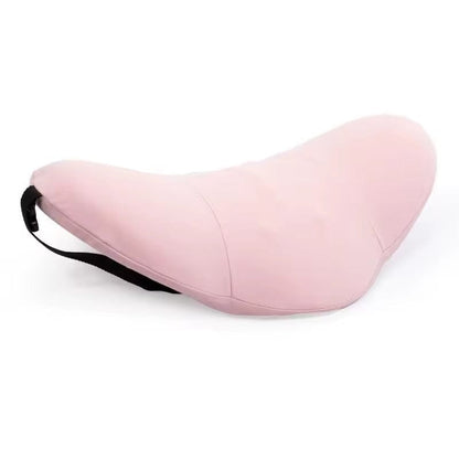 Soft Pink Lumbar Support Pillow in Memory Foam