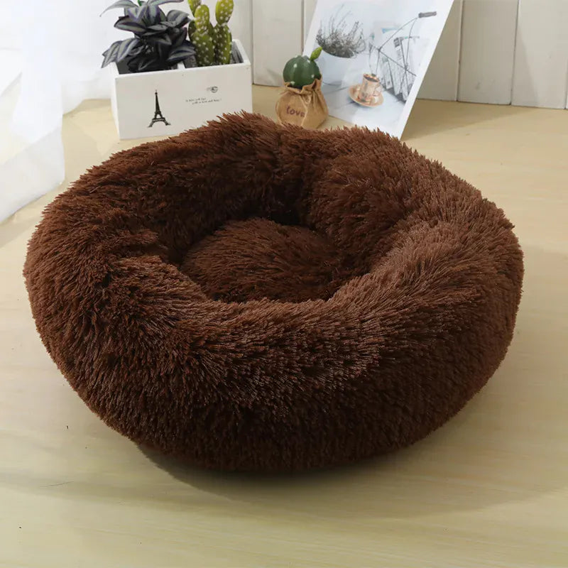Round Plush Nest Non Slip Orthopedic Cat Bed – view 11