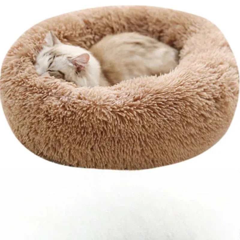 Round Plush Nest Non Slip Orthopedic Cat Bed – view 10