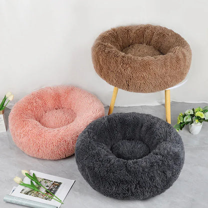 Round Plush Nest Non Slip Orthopedic Cat Bed – view 5