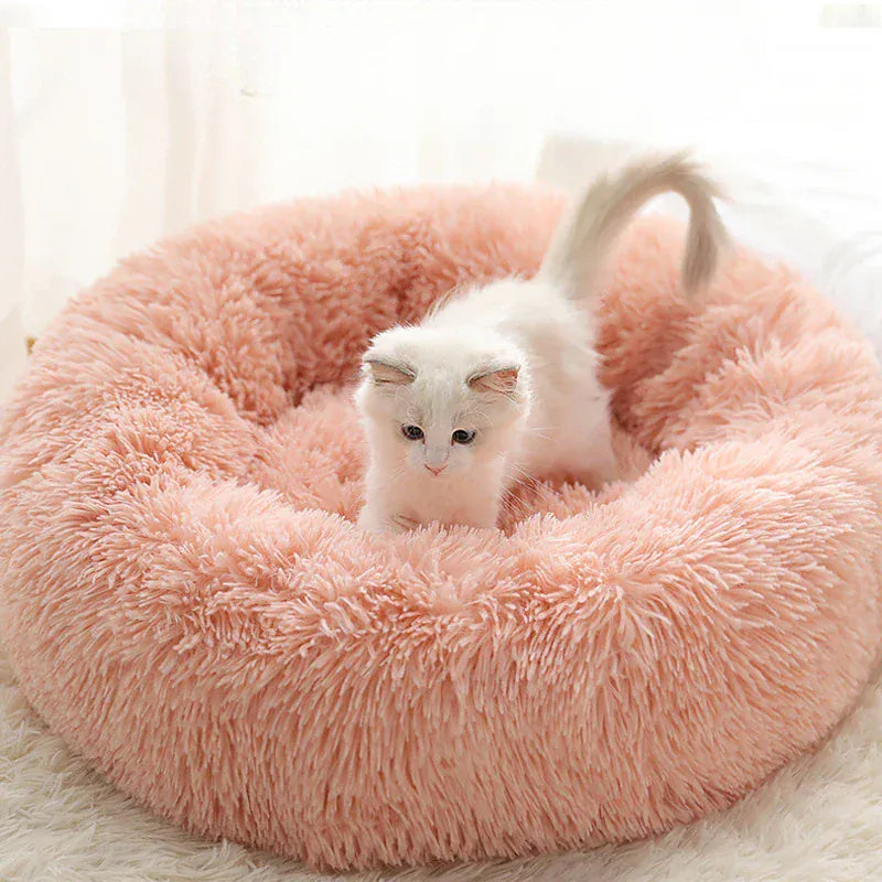 Round Plush Nest Non Slip Orthopedic Cat Bed – view 7