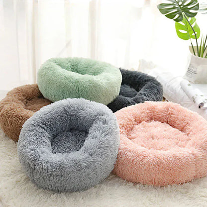Round Plush Nest Non Slip Orthopedic Cat Bed – view 2