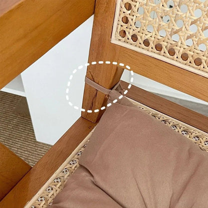 Thick Square Coccyx Cushion with Tie Straps – view 3