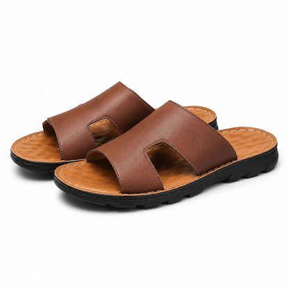 Men’s Responsibly Made Leather Orthopedic Slides