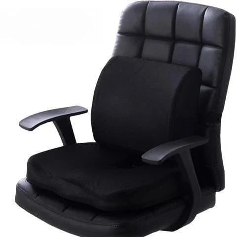Two-Piece Memory Foam Orthopedic Back Cushion and Seat