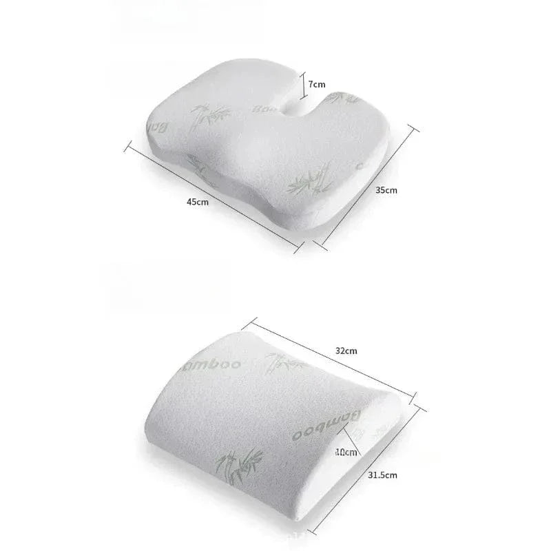 Two-Piece Memory Foam Orthopedic Back Cushion and Seat – view 5