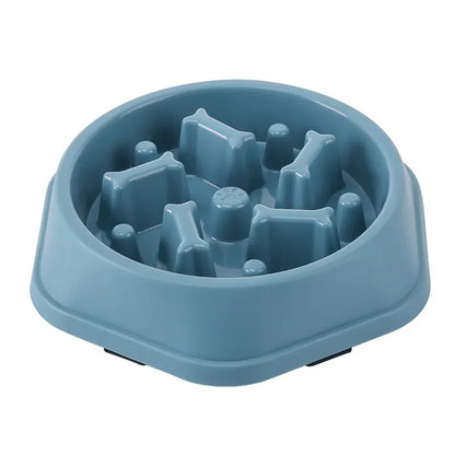 Bone Pattern Non-Slip Slow Feeder Dog Bowl for Digestion – view 8
