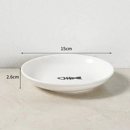 Ceramic Dressy Elevated Cat Bowl with Metal Stand – view 12