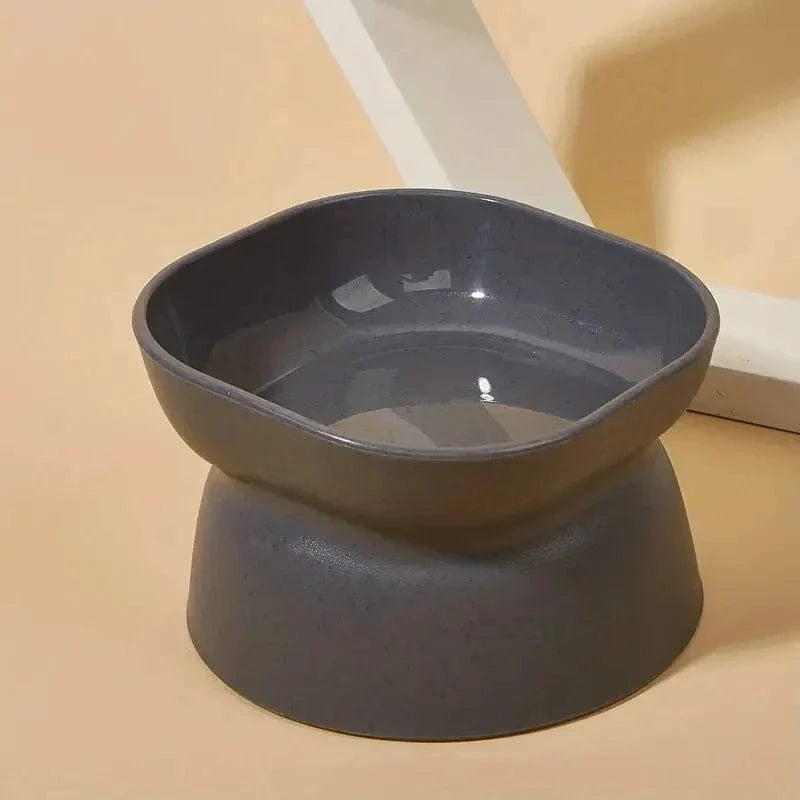 Square Elevated Cat Bowl with Non-Slip Base – view 2